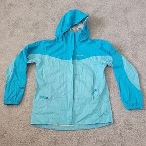 Marmot Blue Windbreaker Jacket Youth XL Hooded